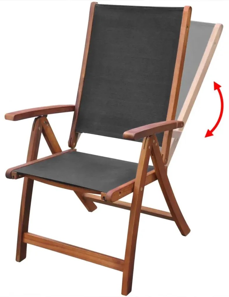 Zestaw drewnianych krzeseł ogrodowych - Plaza