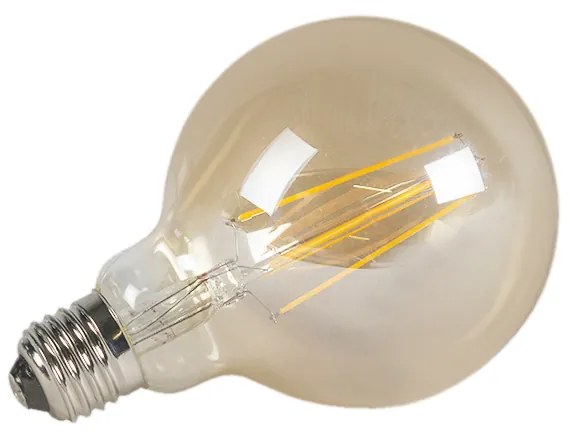 Zestaw 3 żarówek LED E27 z możliwością ściemniania G95 Złote 5W 450lm 2200K