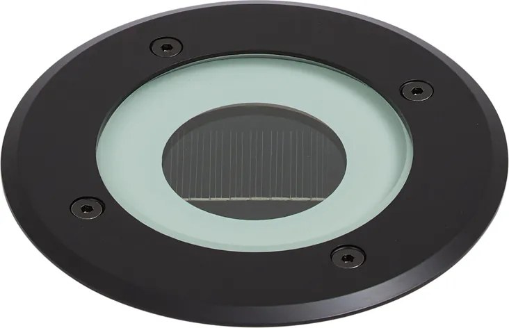 Nowoczesny reflektor gruntowy czarny z możliwością ładowania LED z solarem IP65 - Solyx