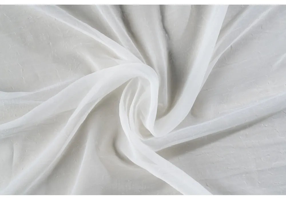 Beżowa firanka z woalu 140x245 cm Crush – Mendola Fabrics