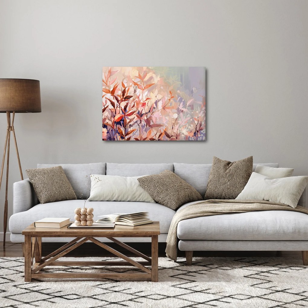Obraz - Malowanie pastelami jesieni (70x50 cm)