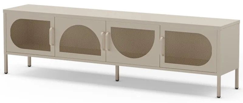 Kremowa szafka pod TV 180x50 cm Tayra – Marckeric