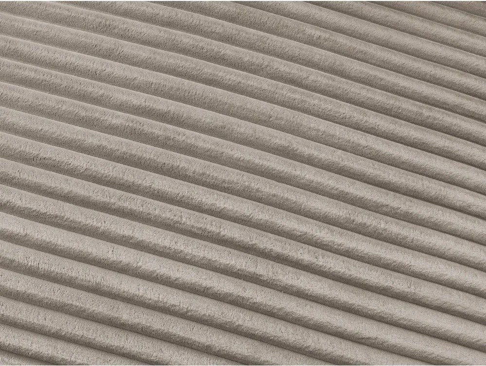 Szarobrązowa sztruksowa rozkładana sofa do spania 240 cm Hugo – Bobochic Paris