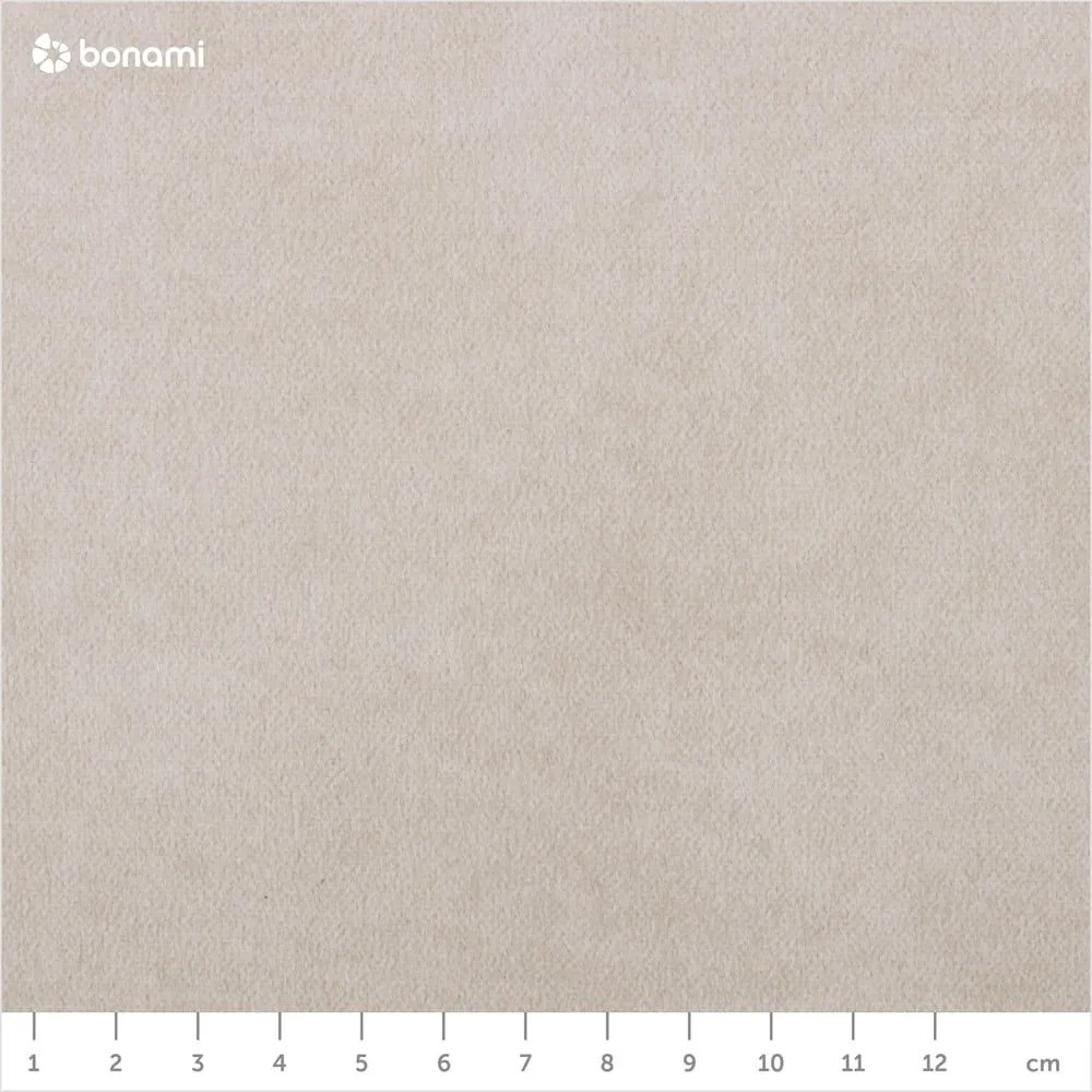 Beżowe tapicerowane łóżko dwuosobowe ze schowkiem i stelażem 180x200 cm Lizzano – Meise Möbel