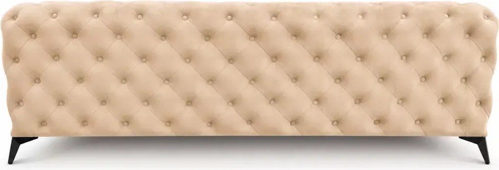 Pikowana sofa Chesterfield Moet 3 osobowa w stylu glamour