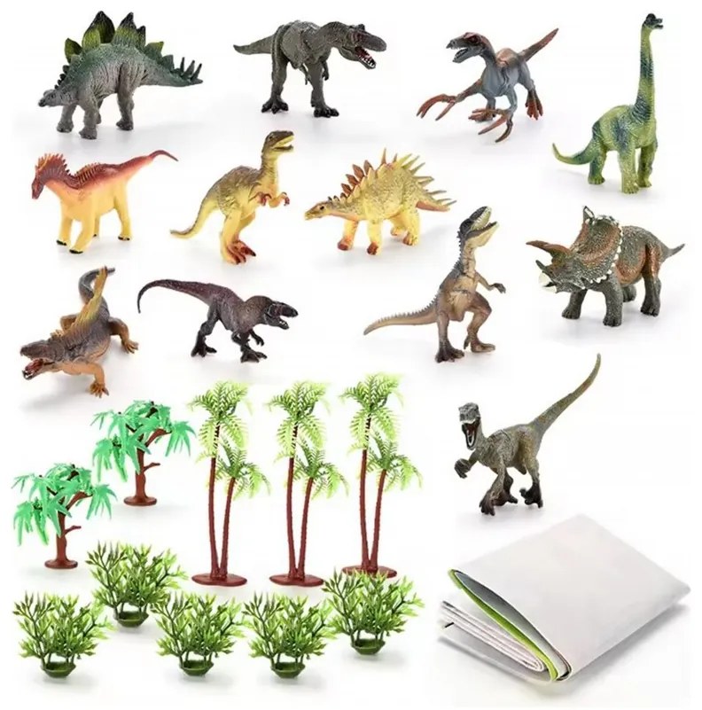 Woopie zestaw park dinozaurów figurki + mata i akcesoria 23 el.