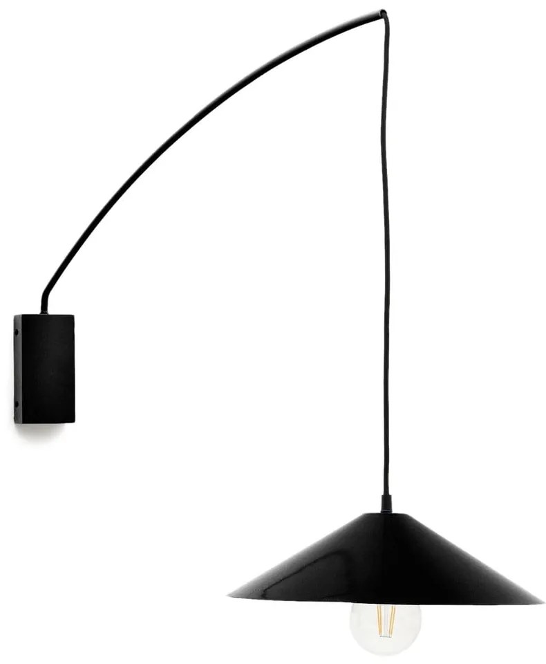 Czarny kinkiet ø 35 cm Kally – Kave Home