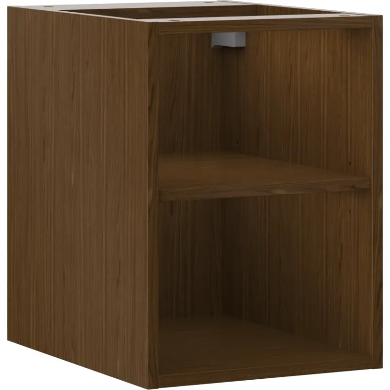Mexen Box-A szafka otwarta z półką 35 cm, orzech - 91AX2-0350-470-0-86