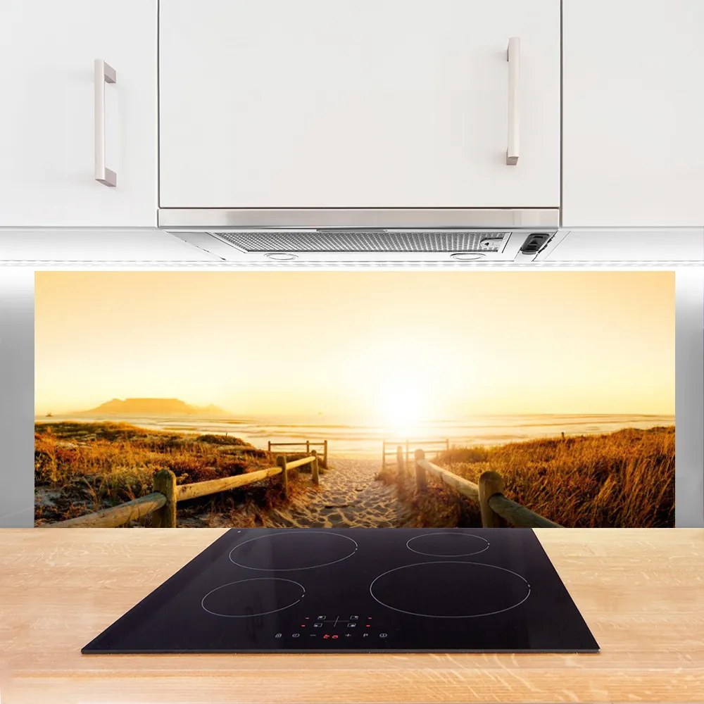 Szkło do Kuchni na Ścianę Ścieżka Ku Horyzontowi