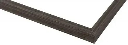 Prostokątne drewniane lustro wiszące orzech S0-F07