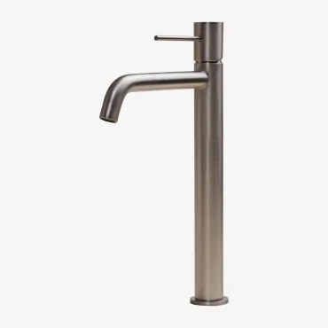 Bateria Umywalkowa Z Mosiądzu Orveta Szczotkowana Szarość & ↑30 Cm - Sklum