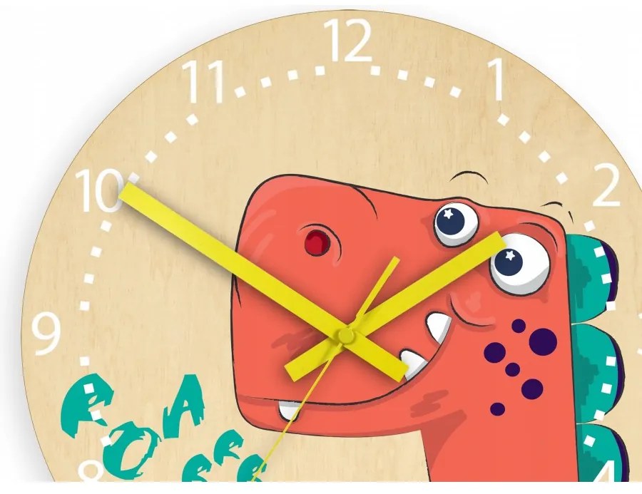 Zegar ścienny cichy do pokoju dziecięcego drewniany nowoczesny dekoracyjny