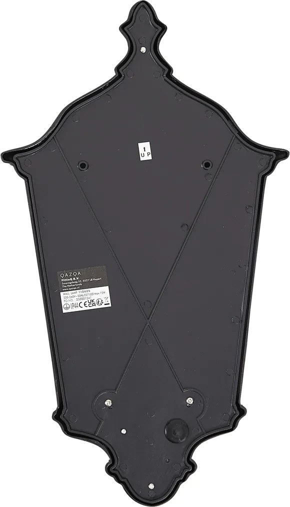 Klasyczny kinkiet zewnętrzny czarny IP44 - Havana Half