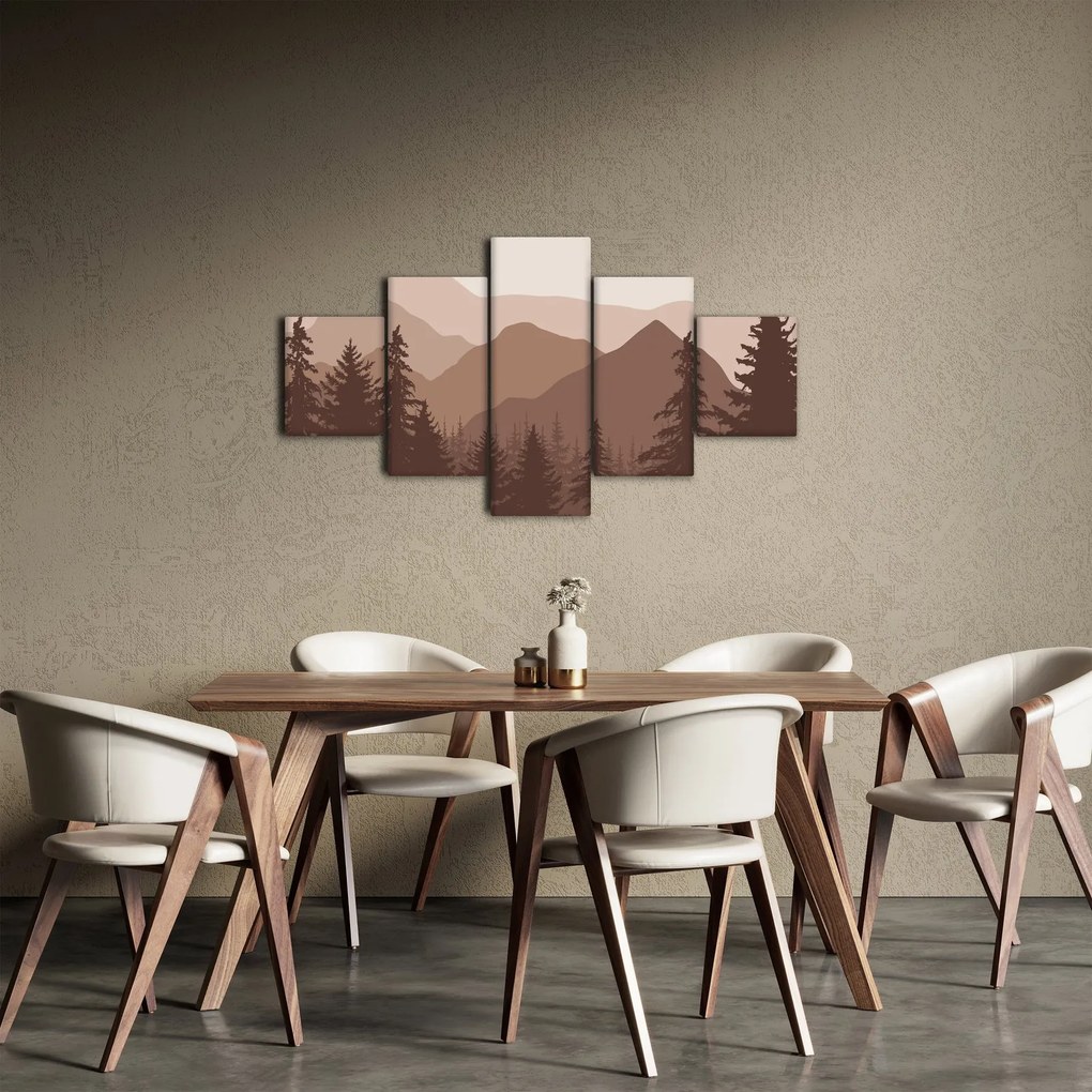 Obraz - Góry Brunatne N⁰2 (125x70 cm)