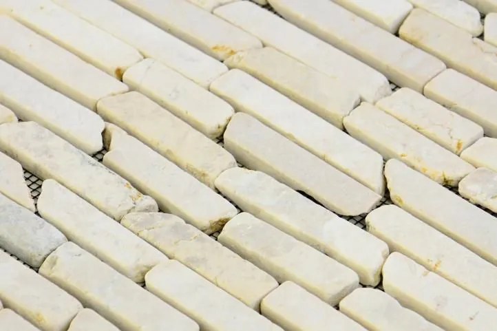 Mozaika marmurowa Garth na siatce kremowa 1 m2