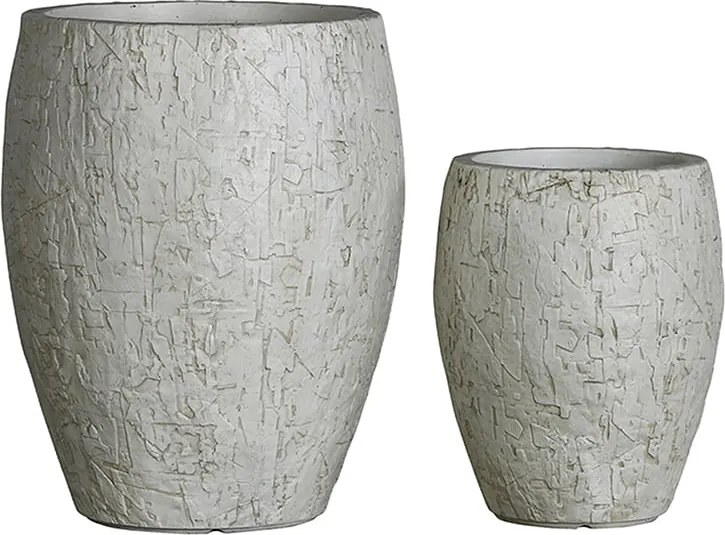 DONICE OGRODOWE OWALNE CORA ZESTAW 2 SZT.