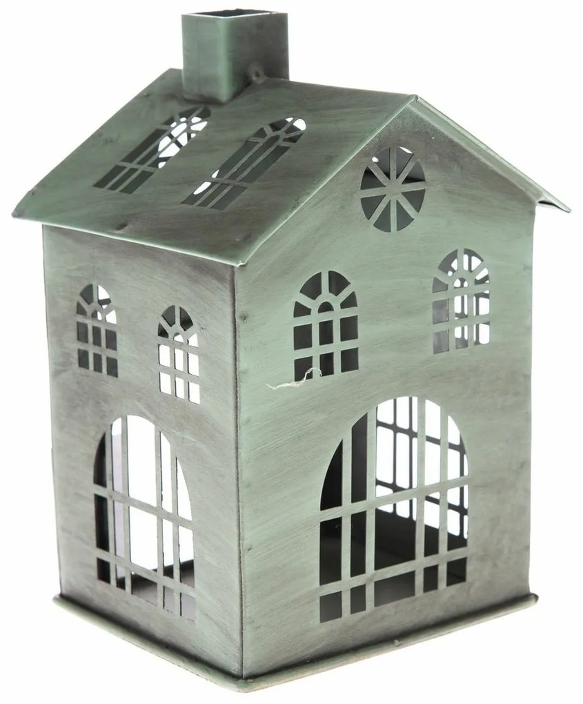 Metalowy świecznik Rustik House, 10,5 x 15 x 10 cm