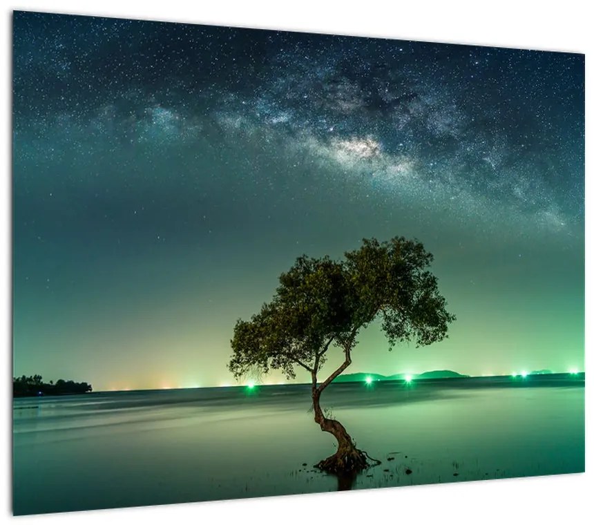 Obraz na szkle nocnego nieba (70x50 cm)