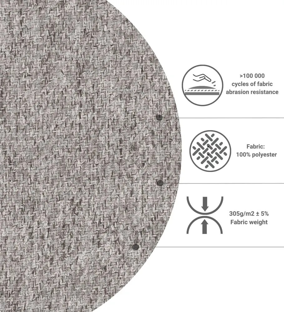 Jasnobrązowe łóżko boxspring ze schowkiem 160x200 cm Imagine – Maison de Rêve
