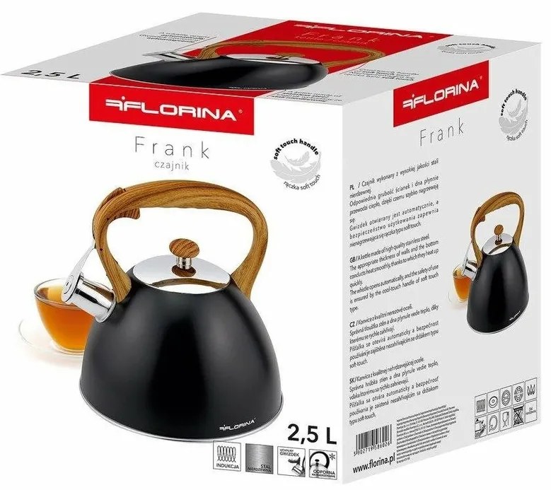Florina Czajnik Frank 2,5 l, czarny