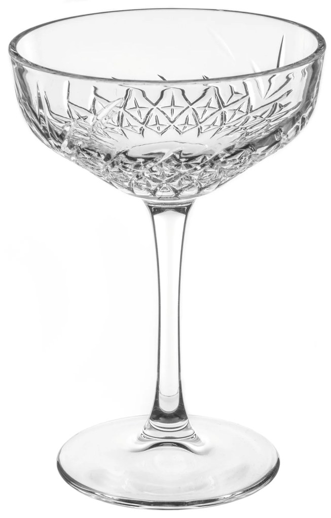 Kieliszki do szampana płaskie, 4 sztuki, 250 ml