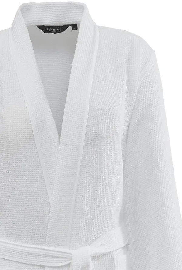 Unisex szlafrok waflowy PIQUE Biały L