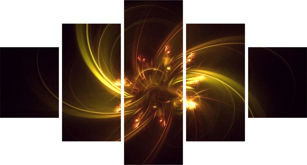 Obraz - abstrakcja śmigieł (125x70 cm)