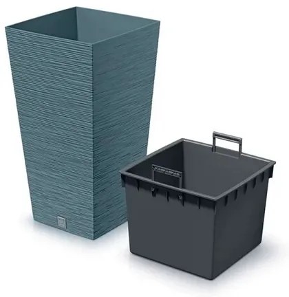 Doniczka FURU SQUARE 29,5 cm, szary, 29,5 cm