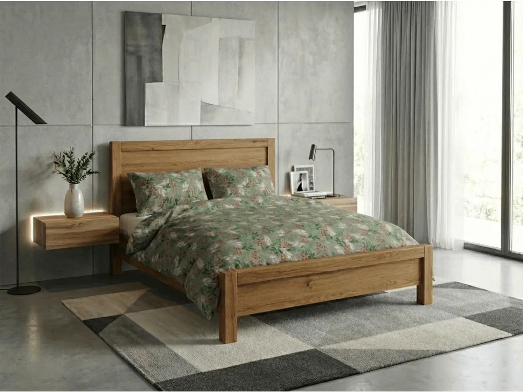 PrzytulneMieszkanie.pl PrzytulneMieszkanie.pl Flanelowa pościel PINEFLOR zielona Rozmiar pościeli: 70 x 90 cm | 140 x 200 cm