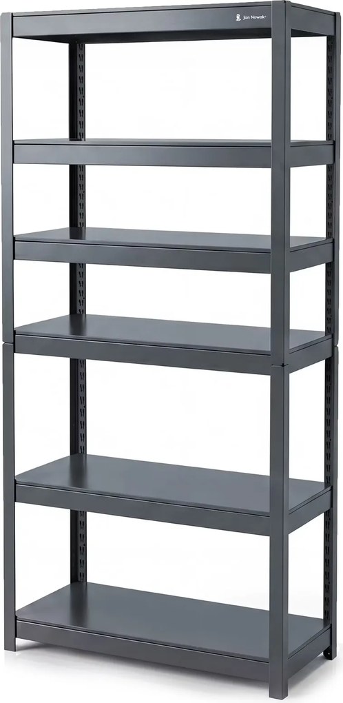 Regał metalowy Johnny antracyt, 80 x 42 x 180 cm do garażu, warsztatu i magazynu