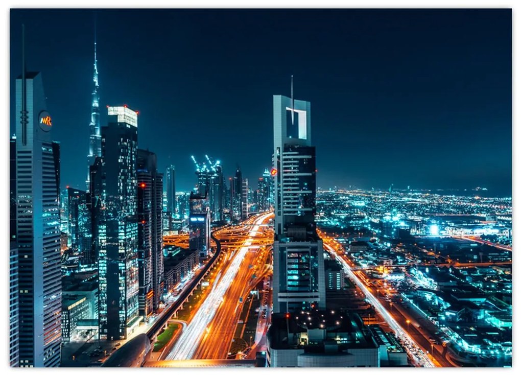 Obraz  - Noc w Dubaju (70x50 cm)