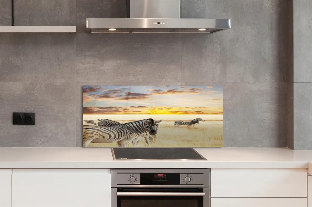 Panel nad Blat Kuchenny Zebry w Złotej Godzinie