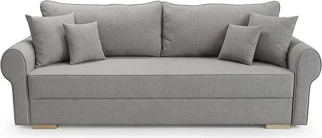 Sofa z Funkcją Spania RELON Szara Glamour