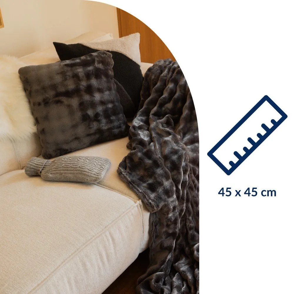 Poduszka dekoracyjna z mikropluszu 45x45 cm Wave – Tiseco Home Studio