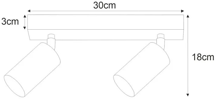 Biała nowoczesna lampa sufitowa punktowa - 8C S890 Z7-B94