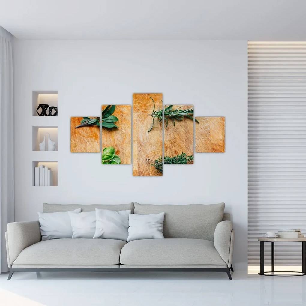 Obraz - Zioła (125x70 cm)