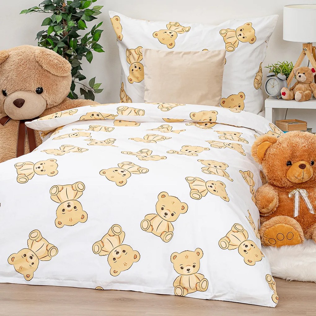 4Home Pościel bawełniana Teddies, 140 x 200 cm, 70 x 90 cm, 140 x 200 cm, 70 x 90 cm
