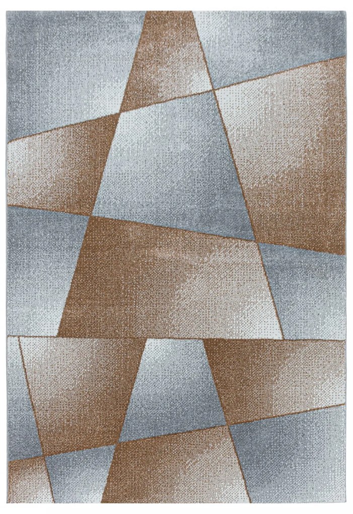 Dywan nowoczesny Rio miedziano-szary 140 cm x 200 cm