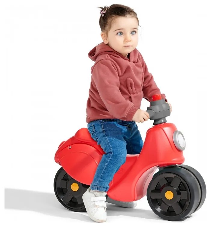 Falk jeździk scooter strada scooter czerwony ciche opony od 1 roku