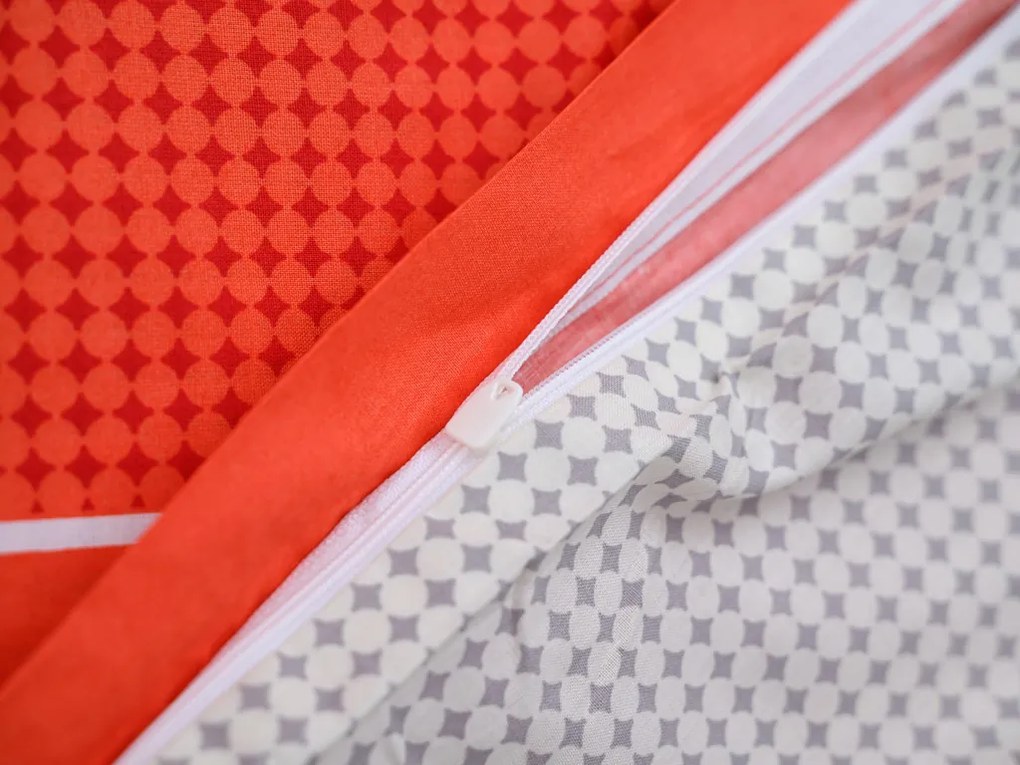 PrzytulneMieszkanie.pl PrzytulneMieszkanie.pl Pościel z bawełny renforcé TABITA czerwone Rozmiar pościeli: 2 szt 80 x 80 cm | 200 x 200 cm