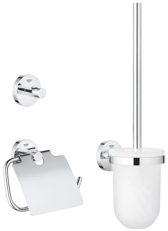 GROHE 40407001 - Zestaw akcesoriów ESSENTIALS w chromie błyszczącym