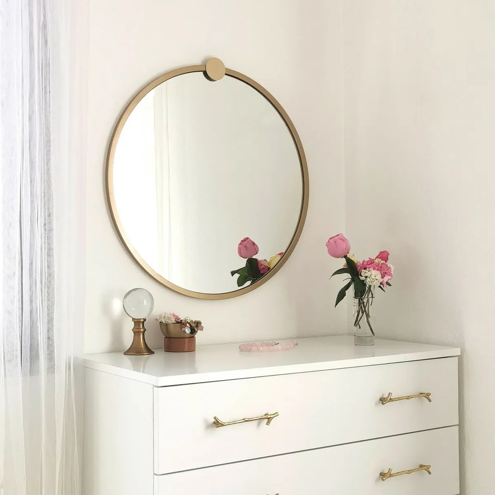 Lustro Gold Metal Ayna 60 cm