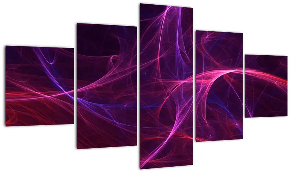 Abstrakcyjny obraz krzywych (125x70 cm)