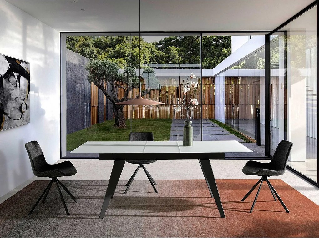 Ciemnoszare krzesło obrotowe z tkaniny 4071 ANGEL CERDA