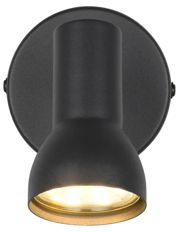 Czarna lampa punktowa ø 8 cm Cantar – Trio