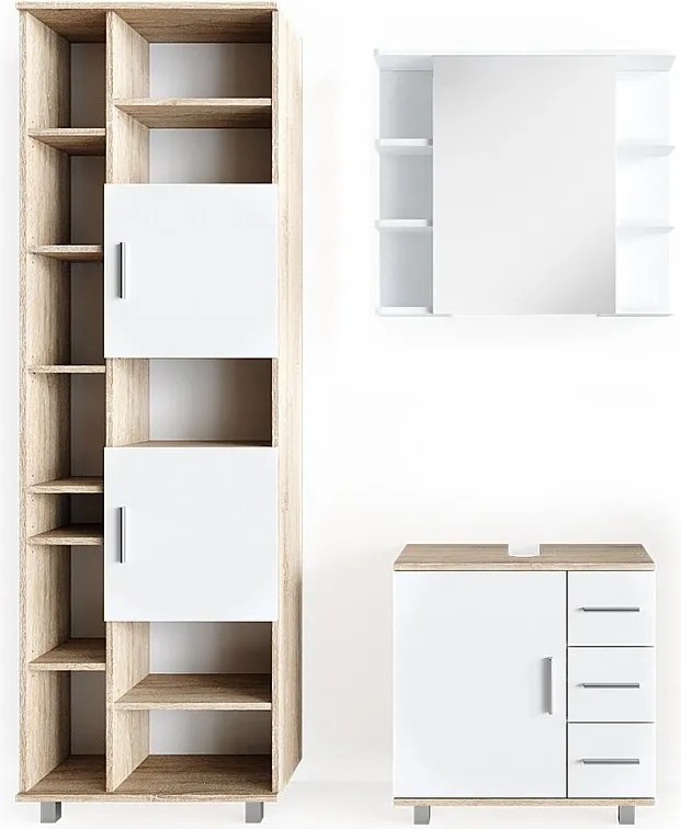 Zestaw mebli łazienkowych sonoma 60x33x60.8 ilias