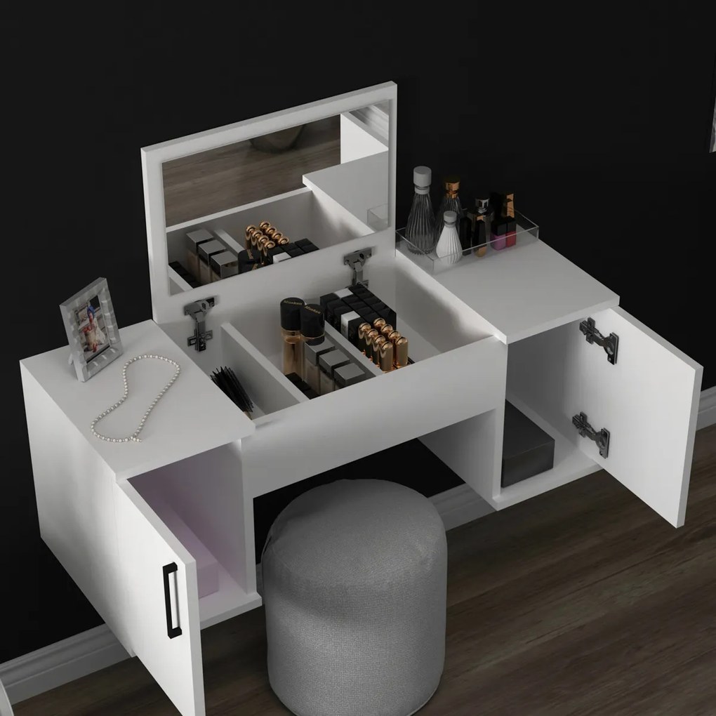 Stolik kosmetyczny Mercan White