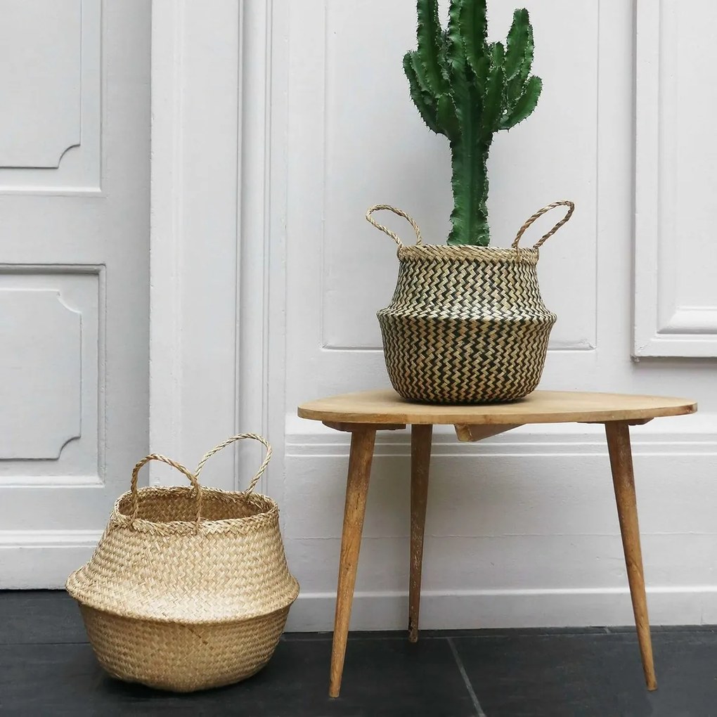 Compactor Koszyk do przechowywania z trawy morskiej Belly, 35 x 32 cm, naturalny, M