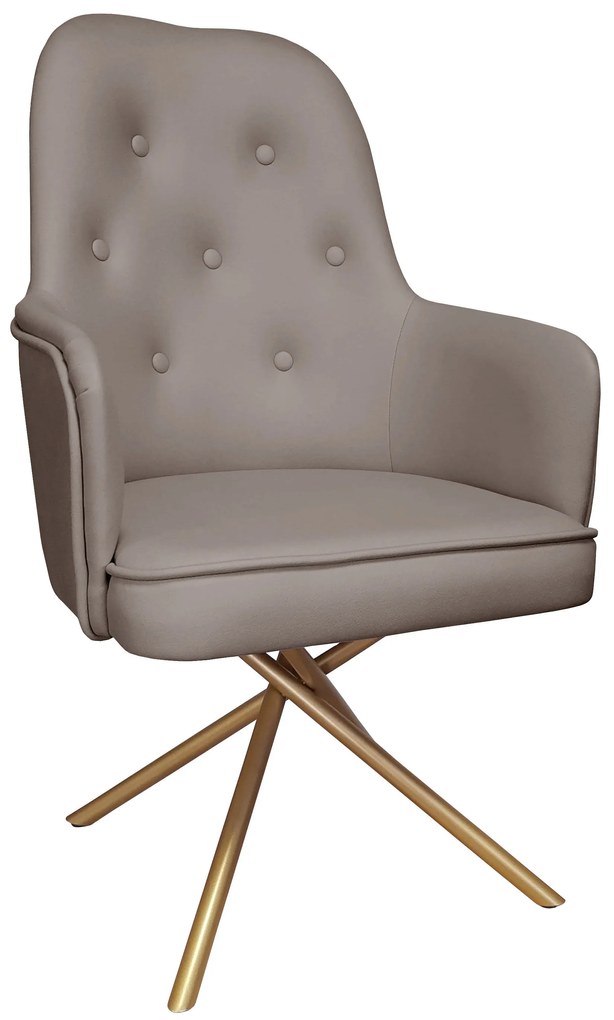 Krzesło SARA podstawa Krzyżak złota Vega26