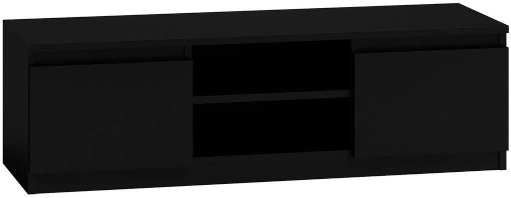 Czarna nowoczesna szafka pod tv - Amida 3X 140 cm
